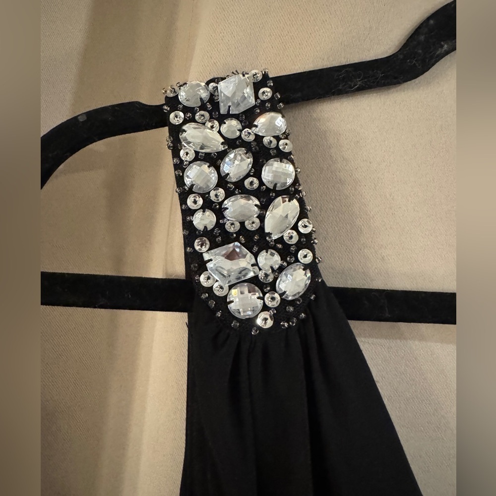 B. Darlin  Black Dress with Rhinestone Accents - Picture 2 of 8